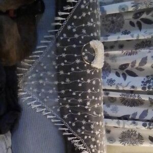 Floral Lace Fabric with Beaded Detail